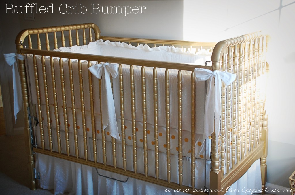 Gold discount crib bumper