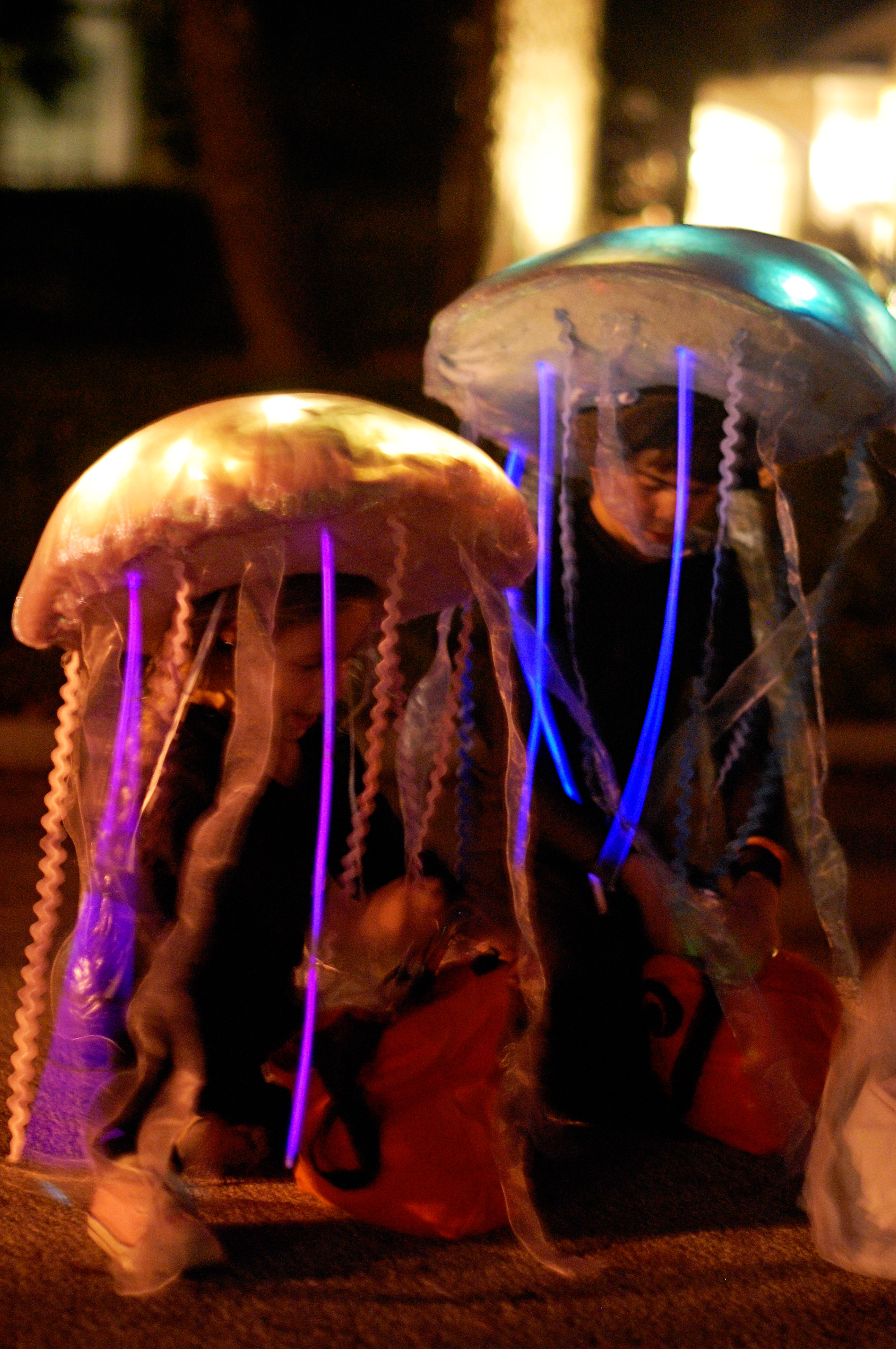 Glow in the dark diy jellyfish costume tutorial - Swoodson Says